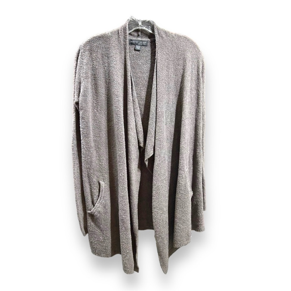 Barefoot Dreams Cozy Ultra Lite Shawl Pointelle Boucle Cardi Sweater Women XXS